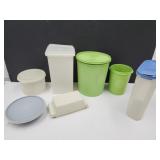 Tupperware Canisters-6 & 8"H, Cracker Storage,+