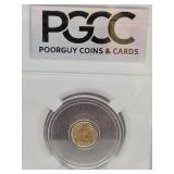 1/4th Gram 24Kt Gold Coin Colts Horseshoe