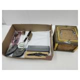 VTG Bait Box, Magnifier, Chalk Lines,Utilityknife+