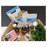 Open Sleigh Glasses, Baby Bottles, Diet Pepsi +