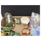 John Deere Decor, Copper Rooster & Toy Dishes