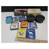 Lot Of VTG Camel Tobacco Tins