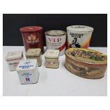 Lot Of VTG Tobacco Tins