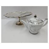 Gorham Silver Dish & Teapot