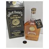 Sealed Jack Daniels 1914 Gold Medal  Decanter Bott