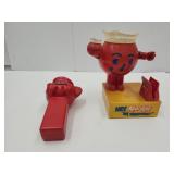 2 VTG Kool-Aid Man Sno-Cone Maker & Bank