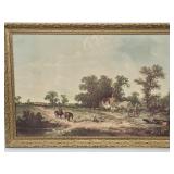 40 x 28" Picture "SUMMER IN SUSSEX" W Gold Frame