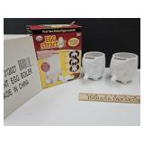 Elephant Tea Cups W Strainers & Egg Cooker
