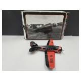 Die Cast PHILLIPS 77 Airplane Bank w Box