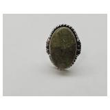 Agate Ring Sz 7.5