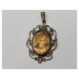 Vintage Cameo Pendant