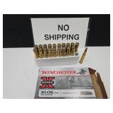 20 RDS 30-06 Winchester Gun Ammo