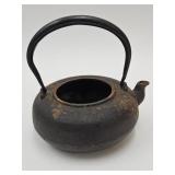 Antique Japanese  Cast Iron Tea Pot Meiji Period