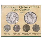 American Nickels of the 20th Century Coin Set