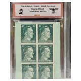 WWII German Stamp Block Mint Unhinged