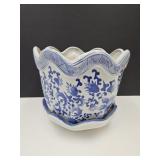Large  12.5 x 11" h Ceramic Flower Planter