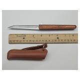 New 8" Quick Release Wood Handle Knife
