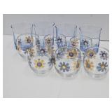 MCM Federal Daisy Glasses  & Anchor Hocking