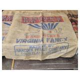 3 Large Vaginia Hancock Peanut Burlap ADV Bags