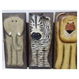 Lot Of 3 Metal Elephant Wall Decor 12 x 29"
