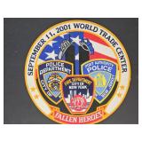Large 12" W World Trade Center 9/11 Patch