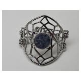925 Sterling Layered Bracelet w Blue Lapis