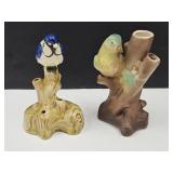 VTG Flower Frog Vases Czechslovakia +