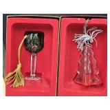 LENOX 4" H Glass Light Up Tree & Gorham Stimware
