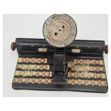 Vintage Tin Toy Type Writer