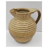 Muncie Indiana?  Pottery Pitcher 8" h