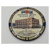 Chicago Republic Food Co. Advertising Mirror 3.5"