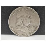 1952 D Franklin Silver Half Dollar Coin