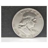 1953 D Franklin Silver Half Dollar Coin
