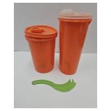 Tupperware Food Storage Containters 7" & 8.5"