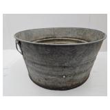 Galvanmized Wash Tub For Garden Flowers 22" wide