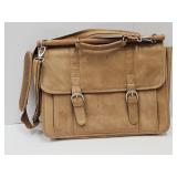 Wilson Leather Messenger Bag Expandable Crossbody
