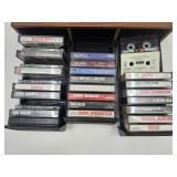 Vintage Cassettes & Holder Bon Jovi,  Van Halen +