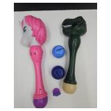 Light Up Bubble Wands Unicorn & Dinosaur