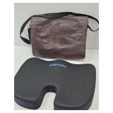 Wilsons Leather Briefcase & Seat Cushion
