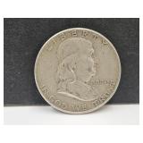 1950 Silver Franklin Half Dollar Coin