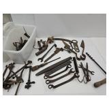Nice Lot of Primitive Tools, Ford Wrenches +