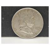 1950 Silver Franklin Half Dollar Coin