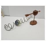 Art w Glass Ball & Wood Apple by Mick Wolfe