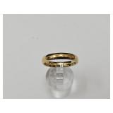 18k Gold Plated Band Sz 10.5