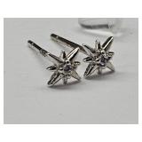 New 925 Silver Starburst Earrings