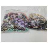 2 Bags Mixed Costume Jewelry