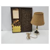 VTG  Lamp & Cork Board