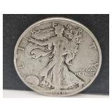 1938 Silver Walking Liberty Half Dollar Coin