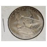 1953 D Silver Franklin Half Dollar Coin