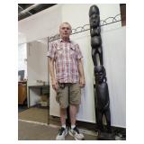 VTG Wood Carved Africa Totum Tribal Art  SEE PICS